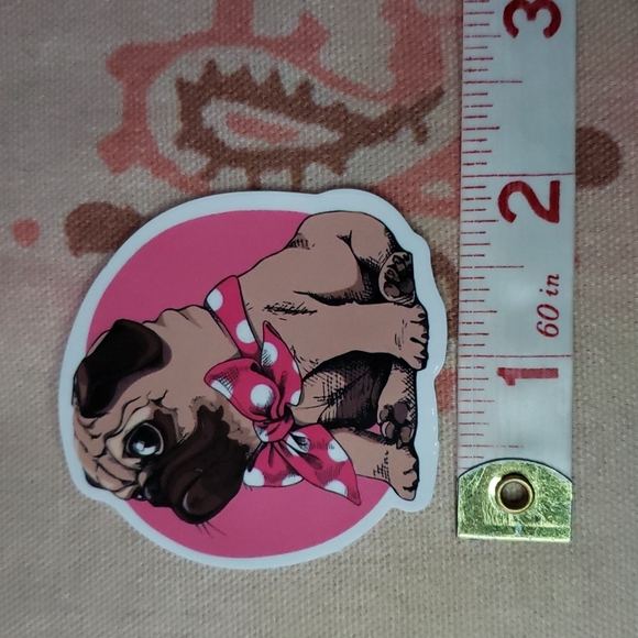 (K) Pug Dog Sticker Doggie Dog Mom Puppy - Picture 3 of 5